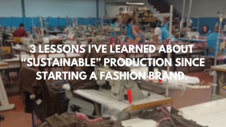 Title of article over a blurred image of hernest project production facility.