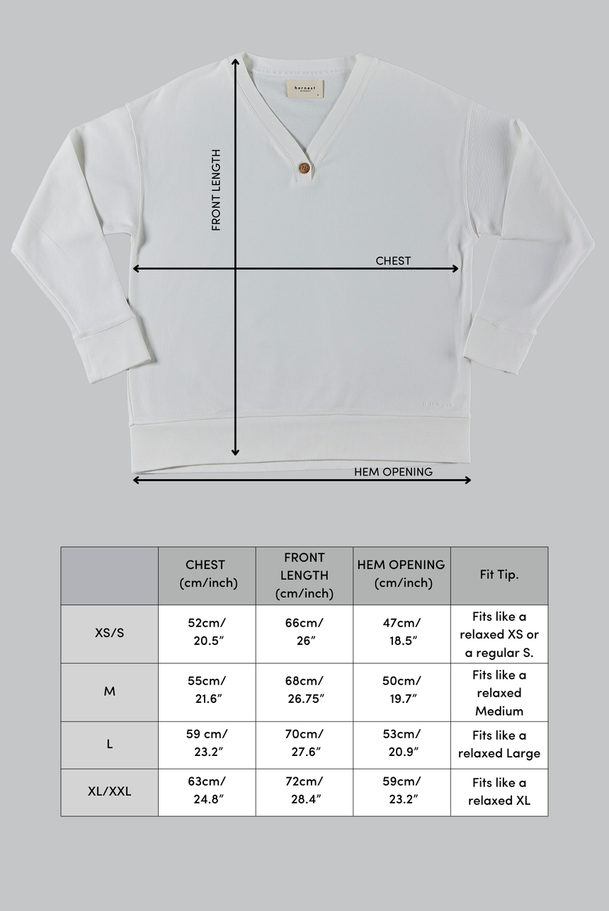 Céline Organic Cotton Long Sleeve V-Neck