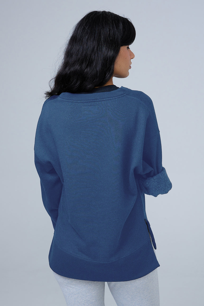 Grace RESET Brushed Fleece V-Neck Sweatshirt