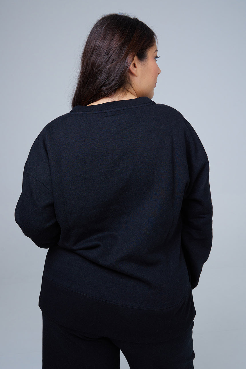 Grace RESET Brushed Fleece V-Neck Sweatshirt