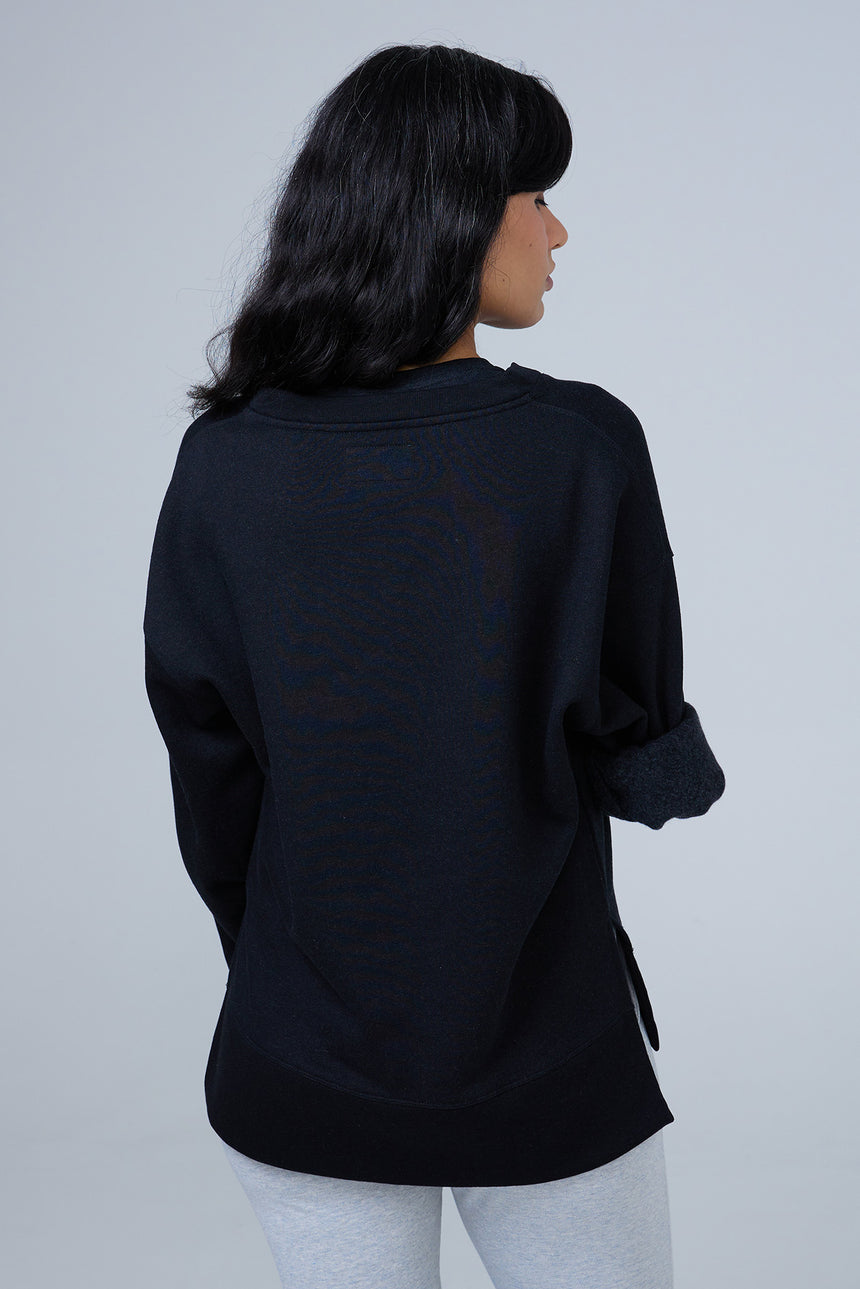 Grace RESET Brushed Fleece V-Neck Sweatshirt