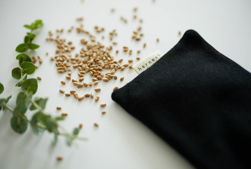 womens loungewear eye pillow in black