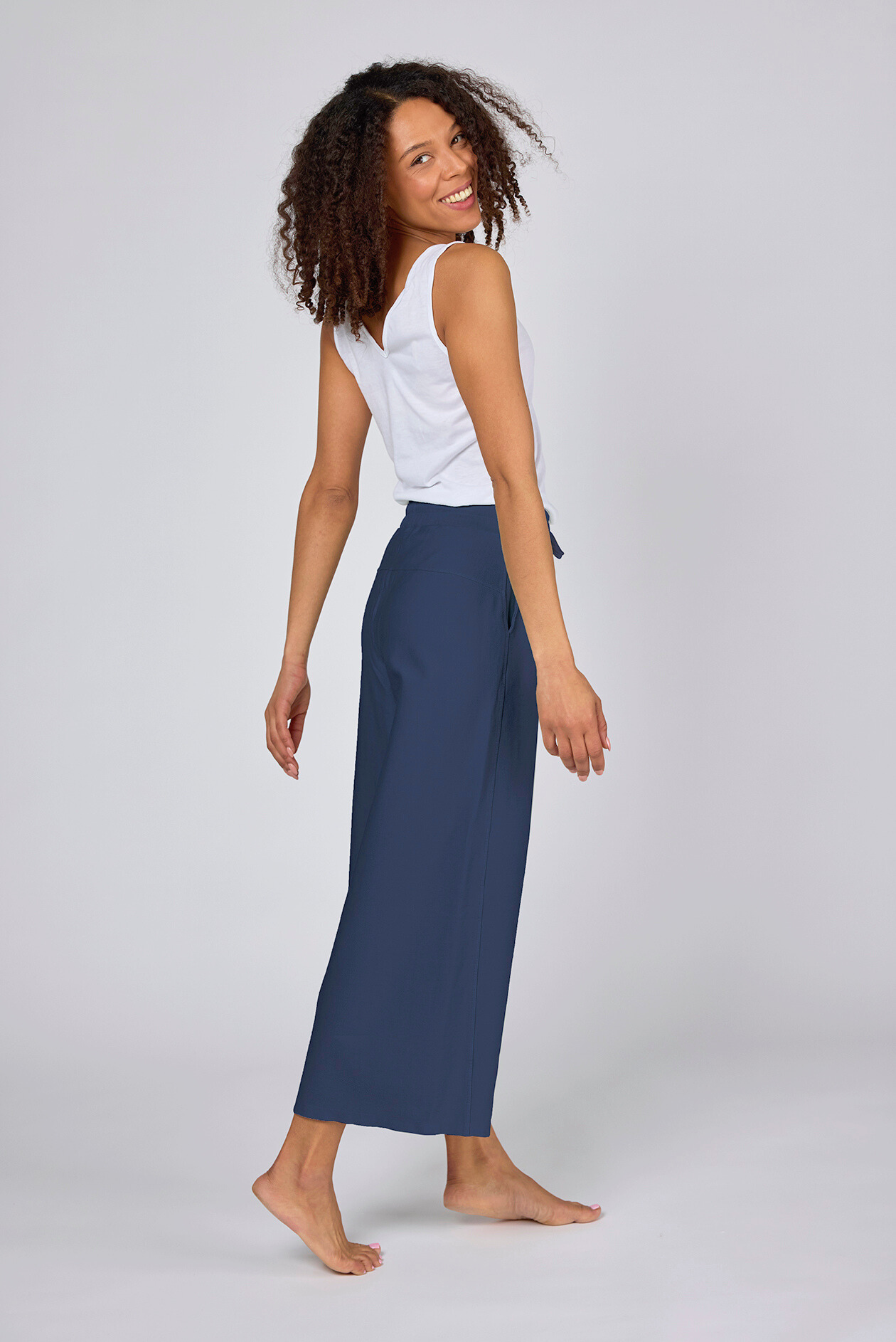 Freya Organic Cotton Wide Leg Lounge Pant