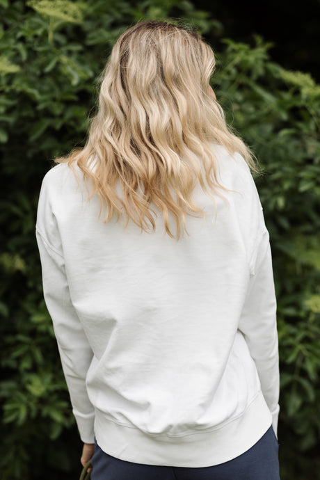 Céline Organic Cotton Long Sleeve V-Neck