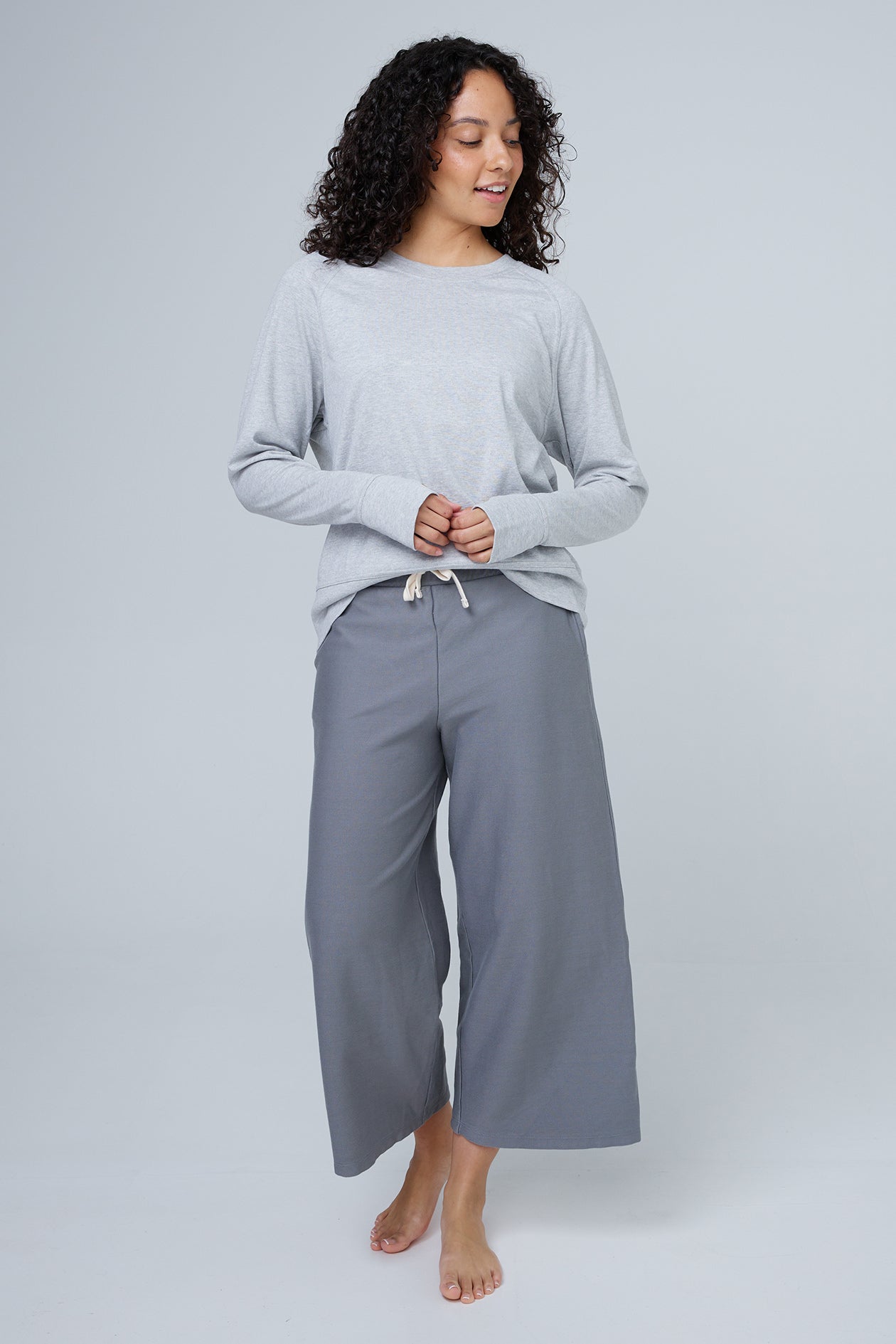 Freya Organic Cotton Wide Leg Lounge Pant