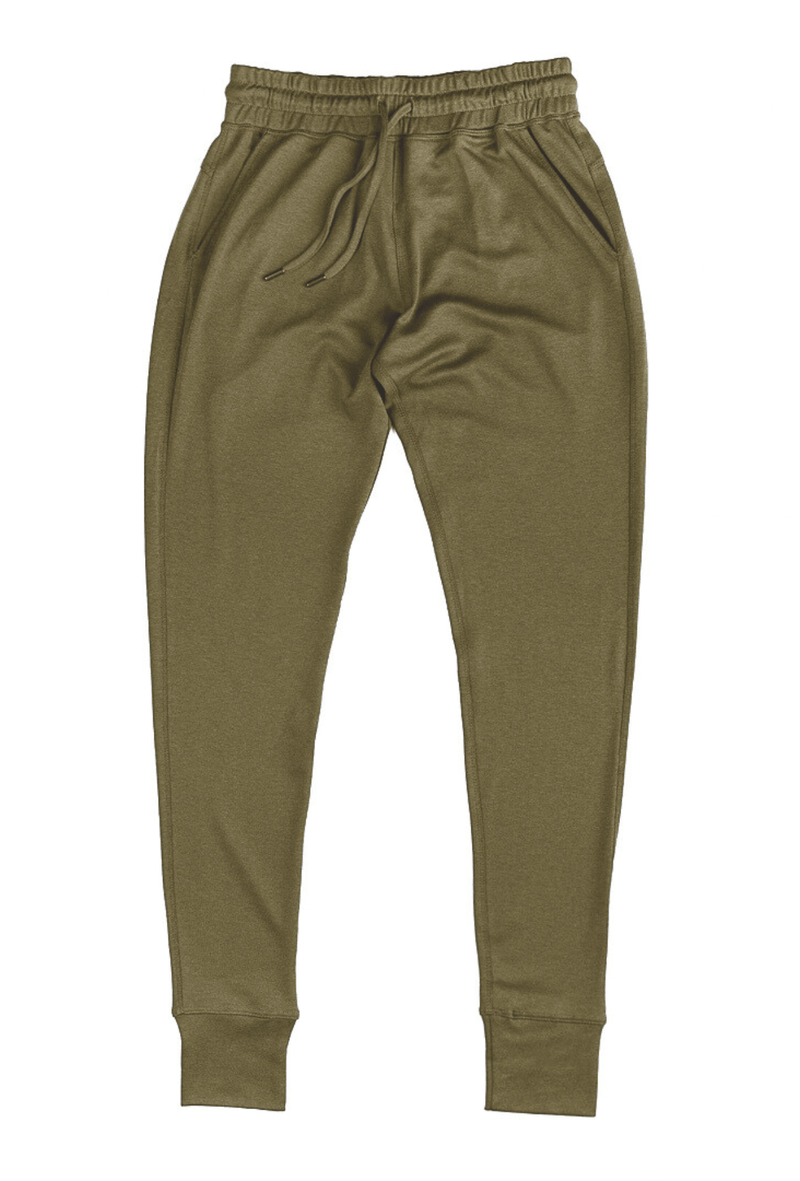 Edith Midweight Slim Jogger -MARTINI OLIVE