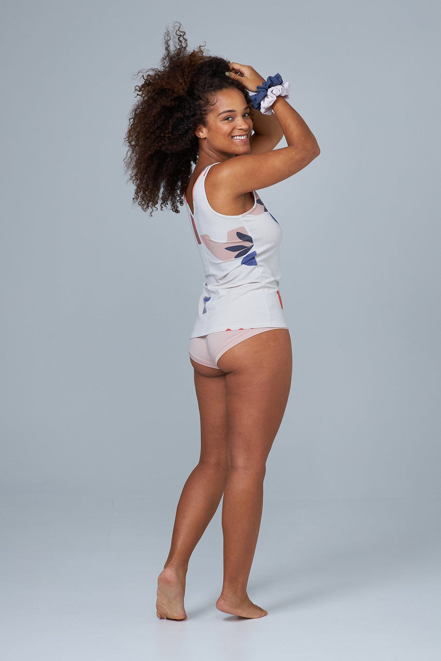 womens tank top sleep shirt loungewear-multicolor